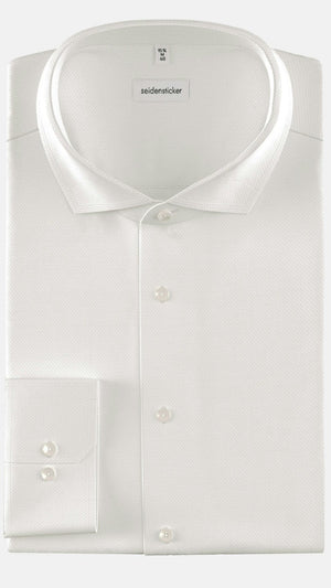 Witte Structure Shirt Regular Fit - Jr&Sr The Hague