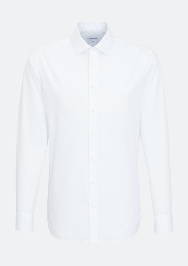 Witte Twill Shirt Slim Fit - Jr&Sr The Hague