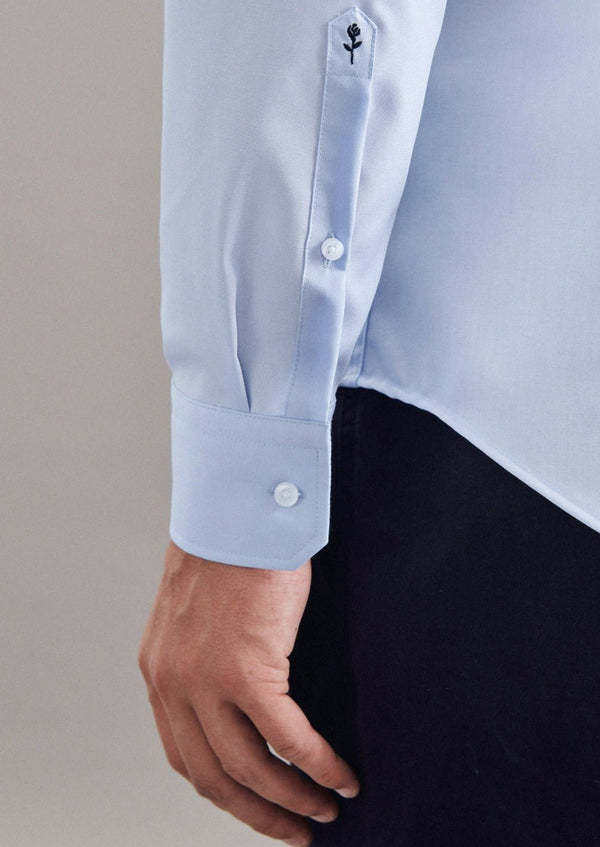 Seidensticker Business Shirt Slim Medium Blauw - Jr&Sr The Hague