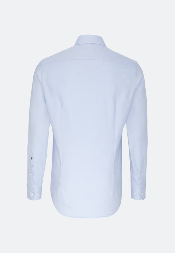 Seidensticker Structure shirt X-Slim Lichtblauw - Jr&Sr The Hague