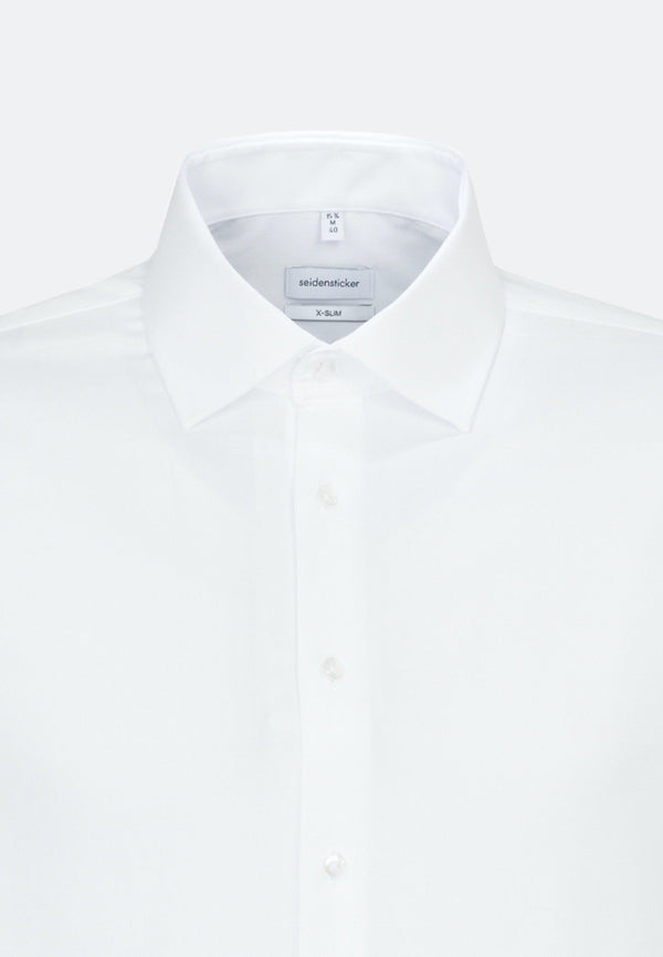 Seidensticker Structure shirt X-Slim Wit - Jr&Sr The Hague