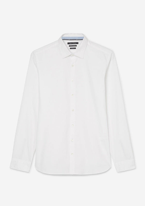 Witte Marc O'Polo Casual Overhemd - Jr&Sr The Hague